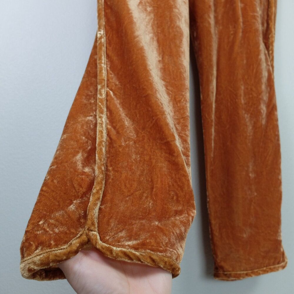 Madewell Women's Track Trousers in Velvet Vintage Gold Size Medium - Picture 7 of 15